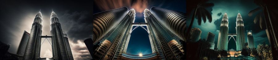 The Petronas Towers Kuala Lumpur Malaysia: Die h&ouml;chsten Geb&auml;ude S&uuml;dostasiens und ein Symbol f&uuml;r die wirtschaftliche Macht Malaysias.