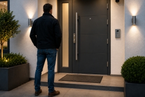 Einbruchschutz bei bestehender Haustür nachrüsten: Schließzylinder, Schutzbeschlag oder Panzerriegel im Vergleich - Bild: BauKI / BAU.DE Einbruchschutz bei bestehender Haustür nachrüsten: Schließzylinder, Schutzbeschlag oder Panzerriegel im Vergleich - Bild: BauKI / BAU.DE