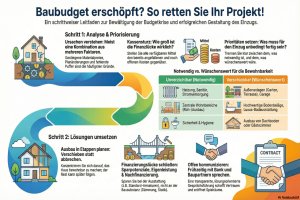 Was tun, wenn das Budget für Baukosten vor dem Einzug erschöpft ist? - Bild: BauKI / BAU.DE Was tun, wenn das Budget für Baukosten vor dem Einzug erschöpft ist? - Bild: BauKI / BAU.DE