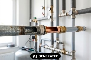 Kalkschutz f&uuml;r Rohrleitungen: Katalytische Verfahren im Vergleich - Bild: KI-generiert / BAU.DE