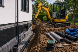 Erdarbeiten in Eigenleistung. Wann sich der Einsatz kompakter Baumaschinen im privaten Hausbau rechnet - Bild: BauKI / BAU.DE Erdarbeiten in Eigenleistung. Wann sich der Einsatz kompakter Baumaschinen im privaten Hausbau rechnet - Bild: BauKI / BAU.DE