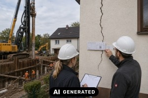 Die Rissüberwachung bezeichnet die planmäßige Beobachtung, Messung und Dokumentation von Veränderungen an Rissen in Bauwerken und anderen baulichen Strukturen. Die Rissüberwachung bezeichnet die planmäßige Beobachtung, Messung und Dokumentation von Veränderungen an Rissen in Bauwerken und anderen baulichen Strukturen.