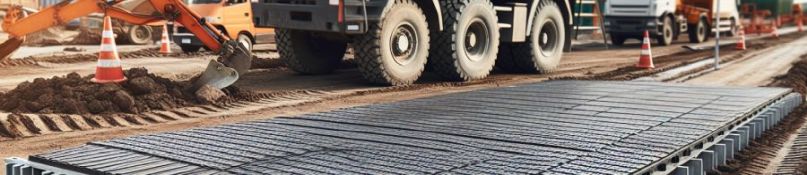 Die 4 Vorteile von Fahrbahnplatten auf einer Baustelle