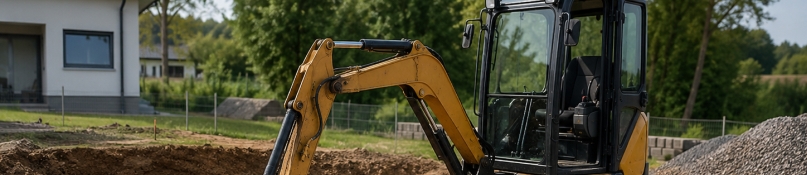 Erdarbeiten in Eigenleistung. Wann sich der Einsatz kompakter Baumaschinen im privaten Hausbau rechnet