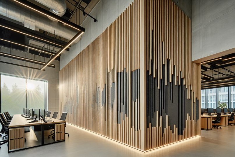 Schallabsorption bezeichnet den Prozess, bei dem Schallenergie in andere Energieformen, haupts&auml;chlich W&auml;rme, umgewandelt wird.