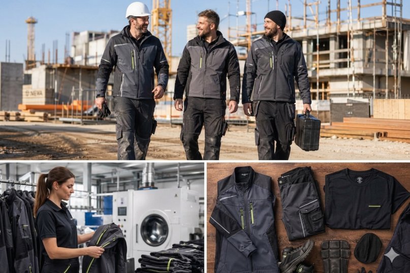 Funktionale Bekleidung im Handwerk erf&uuml;llt drei Kernaufgaben: Schutz, Bewegungsfreiheit und Wiedererkennbarkeit