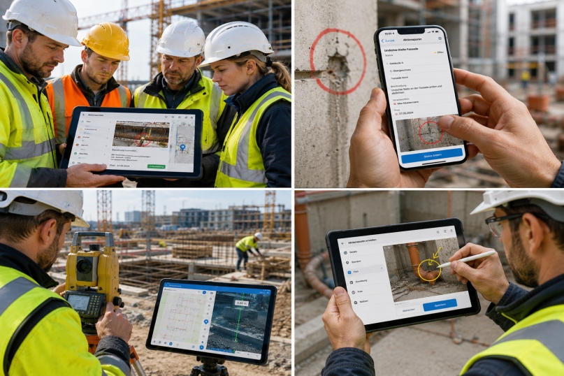 Praxisbeispiele einer Bau-App: Digitale Erfassung schafft klare Zust&auml;ndigkeiten und &Uuml;bersicht