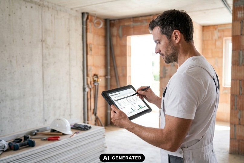 Mobile Zeiterfassung auf der Baustelle ersetzt Zettelwirtschaft im Handwerk