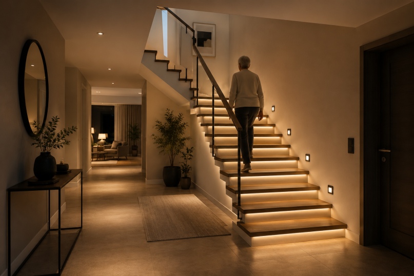Moderne LED-Treppenbeleuchtung: Technische Planung vor der Installation