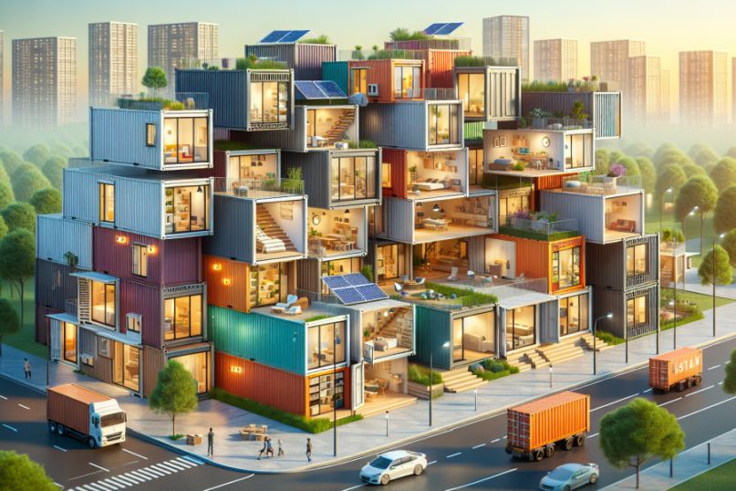 Container, Seecontainer, Frachtcontainer: Die vielen Namen der fiktiven, modularen Wohnrevolution