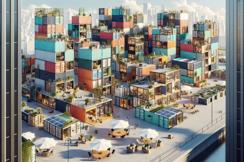 Fiktion: Schnelle Realisierung von Wohnraum mit Seecontainern