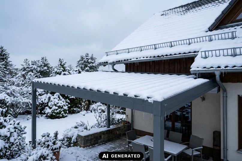Schneelast beim Lamellendach: Statik und Schneelastzone beachten