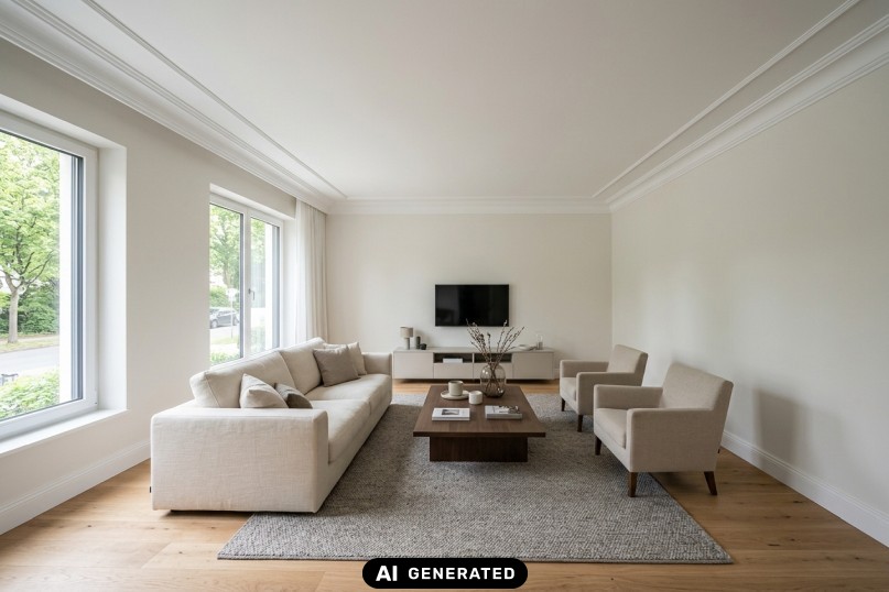 Eine Deckenverkleidung bezieht sich auf die Abdeckung oder Verkleidung der Decke eines Raumes.