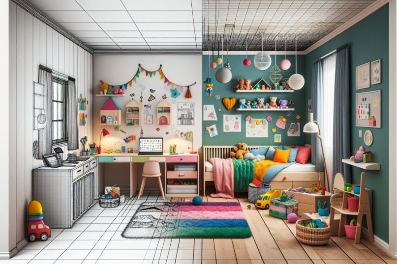 Farbenfrohe Akzente und kindgerechte Motive: Kinderzimmerm&ouml;bel sollten den Kleinen gefallen und k&ouml;nnen durch interessante Farben auch die Fantasie der Kinder anregen