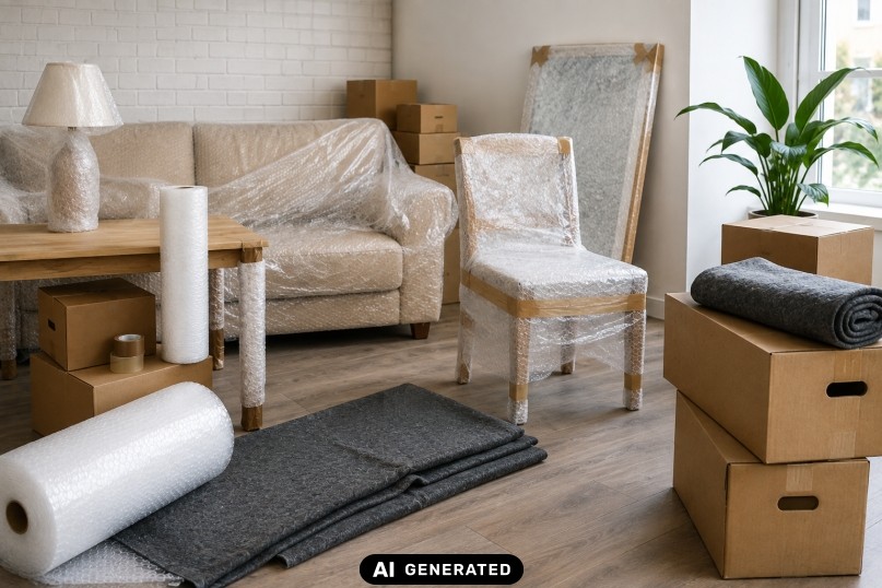 M&ouml;bel und Baumaterialien sicher verpacken: Welche Gegenst&auml;nde besonders schutzbed&uuml;rftig sind