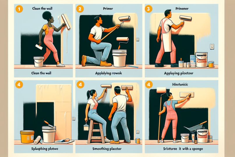 Verputzen ist ein handwerklicher Prozess, bei dem eine Schicht von M&ouml;rtel oder Putz auf eine Oberfl&auml;che aufgetragen wird, um sie zu gl&auml;tten, zu sch&uuml;tzen oder dekorativ zu gestalten.